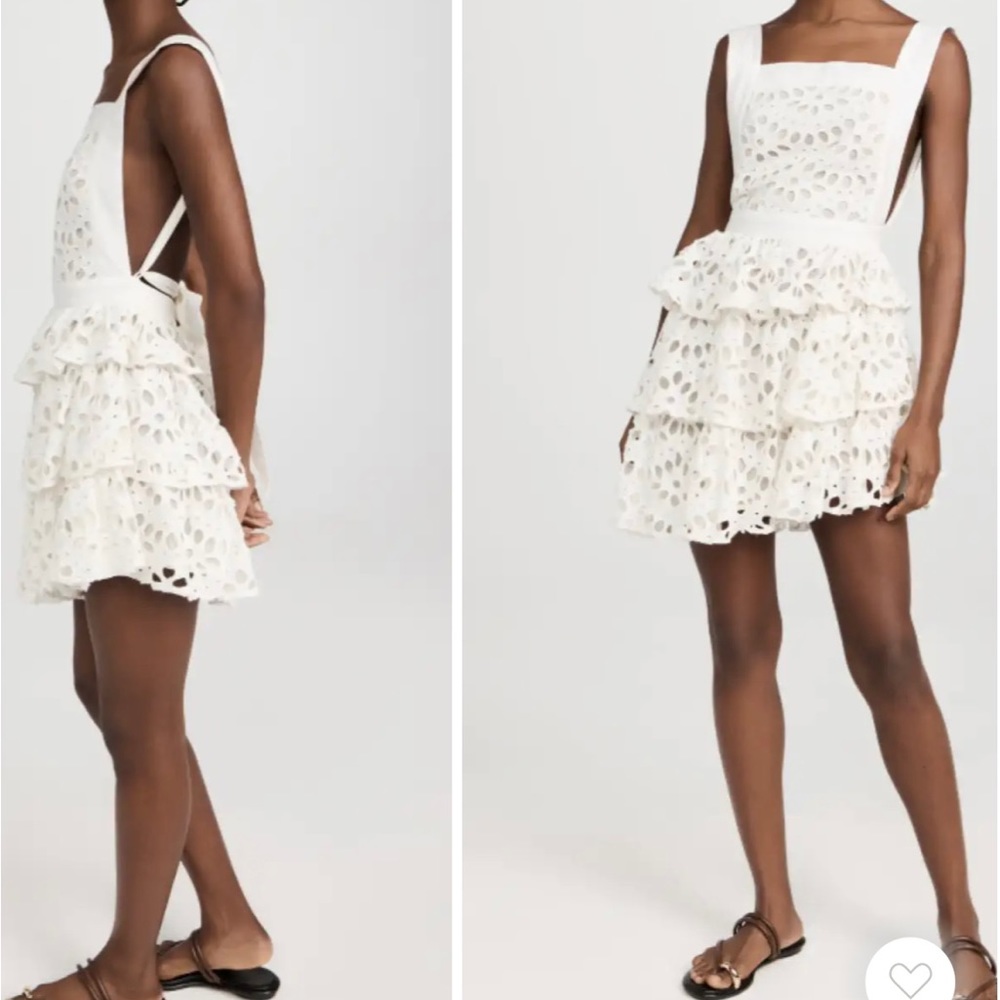 Backless White Dress